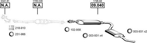 Asmet CI091500 - Impianto gas scarico autozon.pro