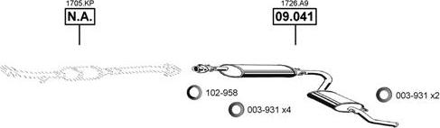 Asmet CI091610 - Impianto gas scarico autozon.pro