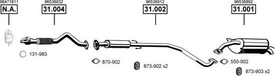 Asmet DE240290 - Impianto gas scarico autozon.pro