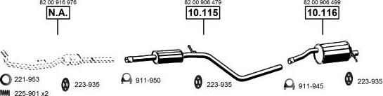 Asmet DA101000 - Impianto gas scarico autozon.pro