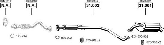 Asmet DE240280 - Impianto gas scarico autozon.pro