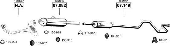 Asmet FO075520 - Impianto gas scarico autozon.pro