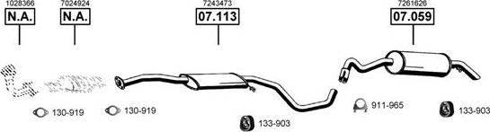 Asmet FO070755 - Impianto gas scarico autozon.pro