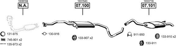 Asmet FO070700 - Impianto gas scarico autozon.pro