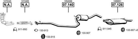 Asmet FO071095 - Impianto gas scarico autozon.pro