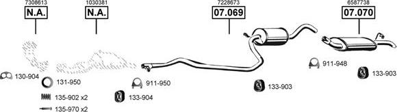 Asmet FO071085 - Impianto gas scarico autozon.pro