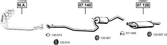 Asmet FO071100 - Impianto gas scarico autozon.pro