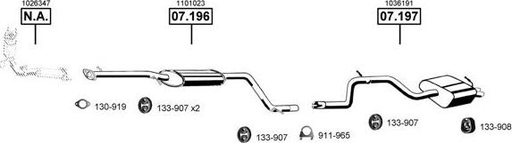 Asmet FO073710 - Impianto gas scarico autozon.pro