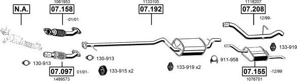 Asmet FO072705 - Impianto gas scarico autozon.pro