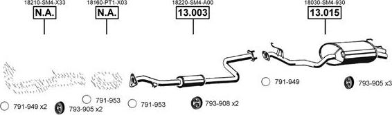 Asmet HO130200 - Impianto gas scarico autozon.pro