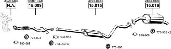 Asmet HY150700 - Impianto gas scarico autozon.pro