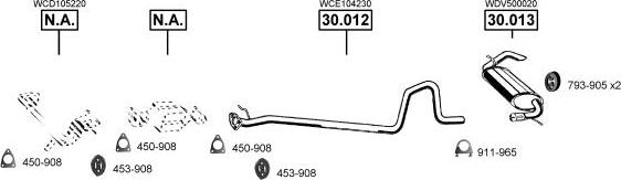 Asmet LR301050 - Impianto gas scarico autozon.pro