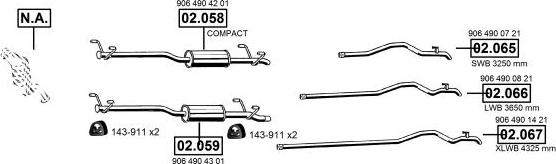 Asmet ME012465 - Impianto gas scarico autozon.pro