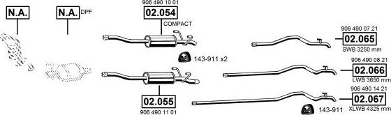 Asmet ME012460 - Impianto gas scarico autozon.pro