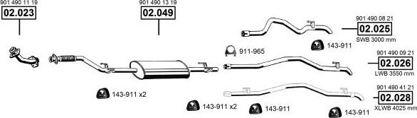 Asmet ME012403 - Impianto gas scarico autozon.pro