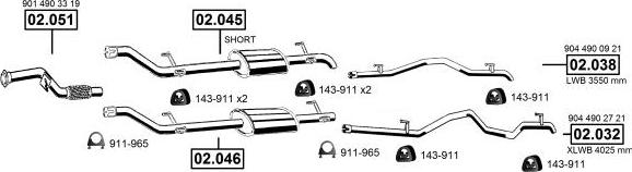 Asmet ME012473 - Impianto gas scarico autozon.pro