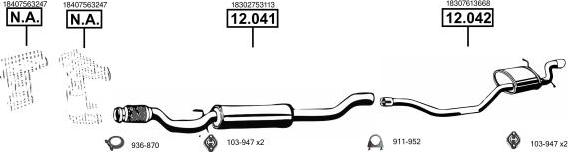 Asmet MG400460 - Impianto gas scarico autozon.pro