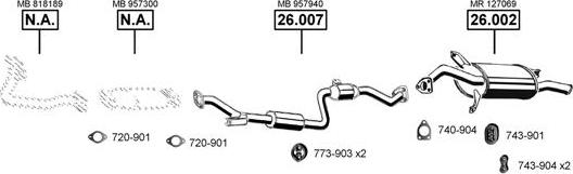 Asmet MI260200 - Impianto gas scarico autozon.pro