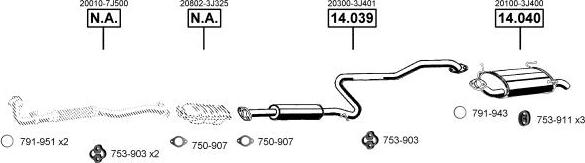 Asmet NI141480 - Impianto gas scarico autozon.pro