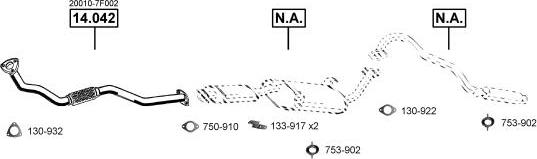 Asmet NI142480 - Impianto gas scarico autozon.pro