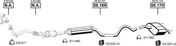 Asmet OP055390 - Impianto gas scarico autozon.pro