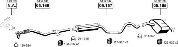 Asmet OP055350 - Impianto gas scarico autozon.pro