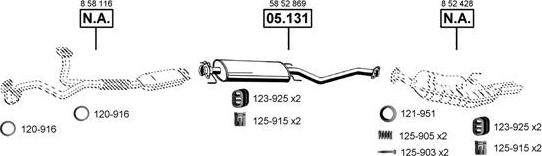 Asmet OP055260 - Impianto gas scarico autozon.pro