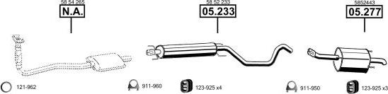 Asmet OP055782 - Impianto gas scarico autozon.pro