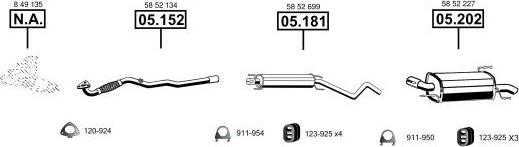 Asmet OP051140 - Impianto gas scarico autozon.pro