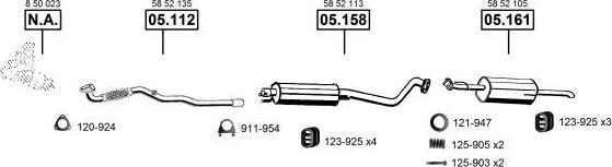 Asmet OP051345 - Impianto gas scarico autozon.pro