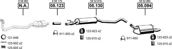 Asmet OP052325 - Impianto gas scarico autozon.pro