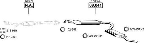 Asmet PE080195 - Impianto gas scarico autozon.pro