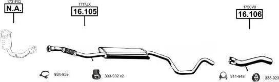 Asmet PE080255 - Impianto gas scarico autozon.pro