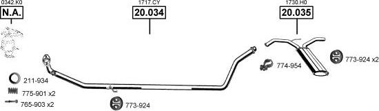 Asmet PE081140 - Impianto gas scarico autozon.pro