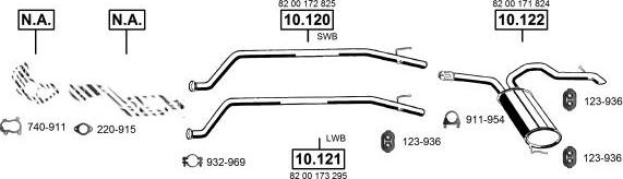 Asmet RE105665 - Impianto gas scarico autozon.pro