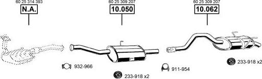 Asmet RE100905 - Impianto gas scarico autozon.pro