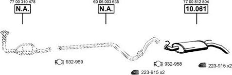 Asmet RE101325 - Impianto gas scarico autozon.pro