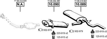 Asmet RE102225 - Impianto gas scarico autozon.pro