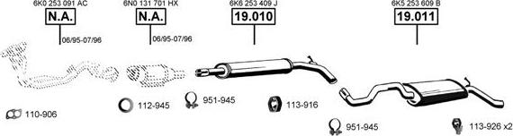 Asmet SE190640 - Impianto gas scarico autozon.pro