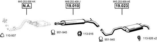 Asmet SE190655 - Impianto gas scarico autozon.pro