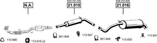 Asmet SE191454 - Impianto gas scarico autozon.pro