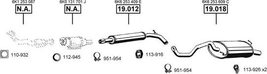 Asmet SE191555 - Impianto gas scarico autozon.pro