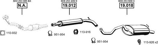 Asmet SE191560 - Impianto gas scarico autozon.pro