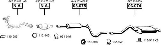 Asmet VA030850 - Impianto gas scarico autozon.pro