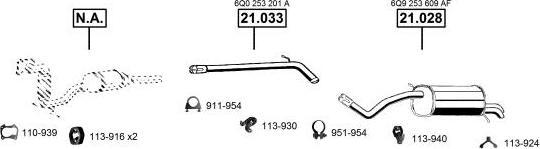 Asmet SK210440 - Impianto gas scarico autozon.pro