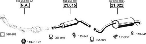 Asmet SK210400 - Impianto gas scarico autozon.pro