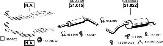 Asmet SK210410 - Impianto gas scarico autozon.pro