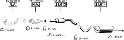 Asmet SK211030 - Impianto gas scarico autozon.pro