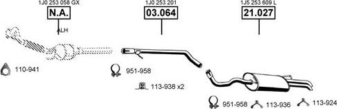 Asmet SK211110 - Impianto gas scarico autozon.pro