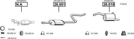 Asmet SM500460 - Impianto gas scarico autozon.pro